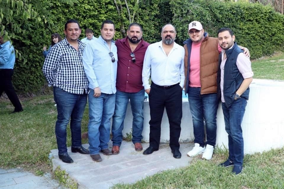 Jibran Hernández, Pedro Guerrero, Isaías González, Erik Guajardo, Roberto Díaz y Víctor Bobadilla