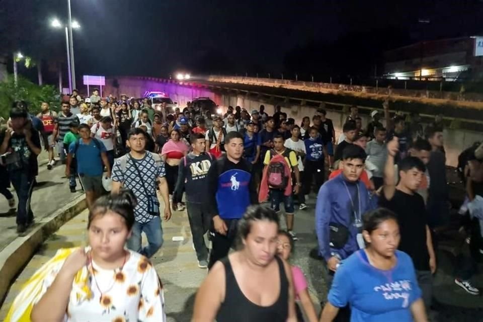 Los migrantes harán una parada en San Pedro Tapanatepec, Oaxaca.