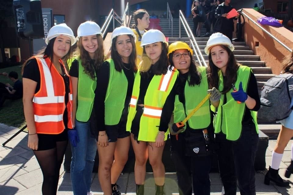 Bárbara González, Jennifer de Castro, Mariana Martínez, Camila Gómez, Vanesa Padrón y Ximena Ramos