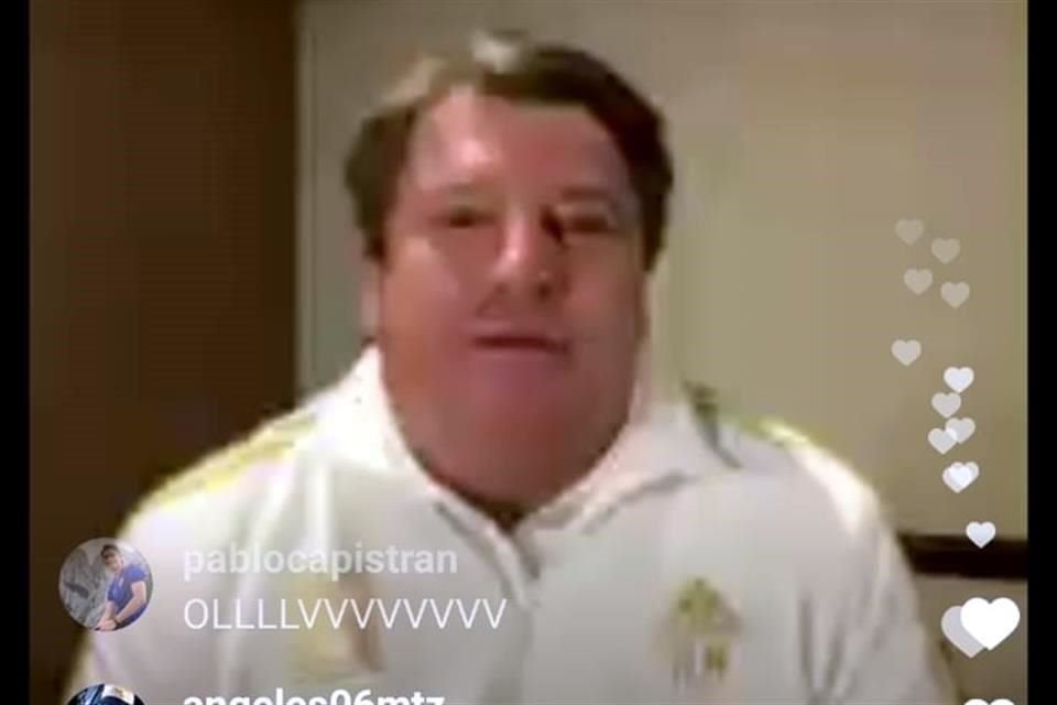 Así apareció Miguel Herrera en la transmisión en vivo con Nahuel Guzmán.