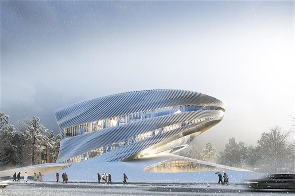 El diseño innovador hace que la estructura parezca elevarse.