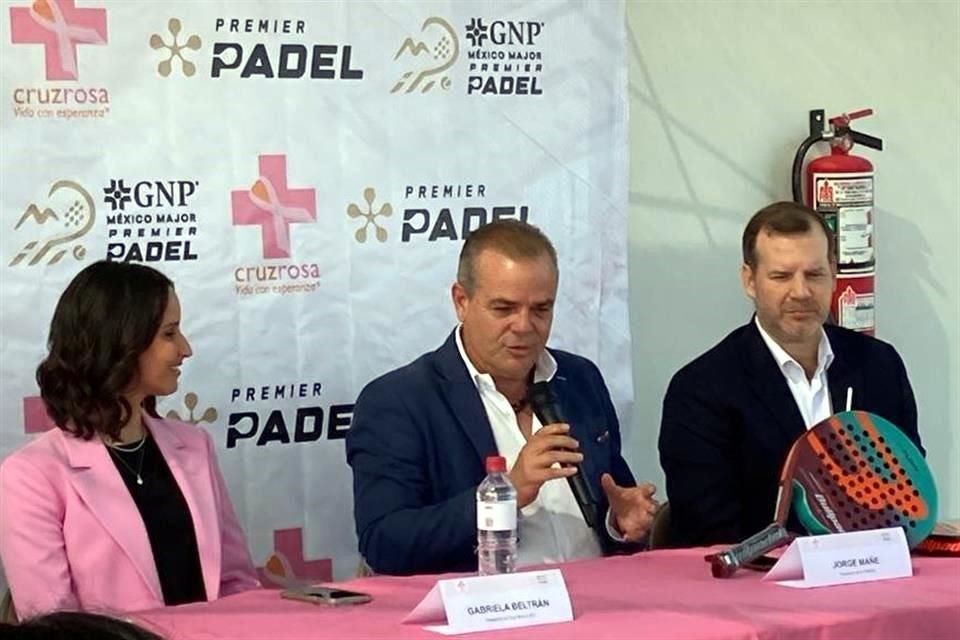 La Cruz Rosa anunció su alianza con la Federación Mexicana de Pádel en la que un porcentaje del boletaje del GNP México Major Premier Pádel será destinado a su causa.