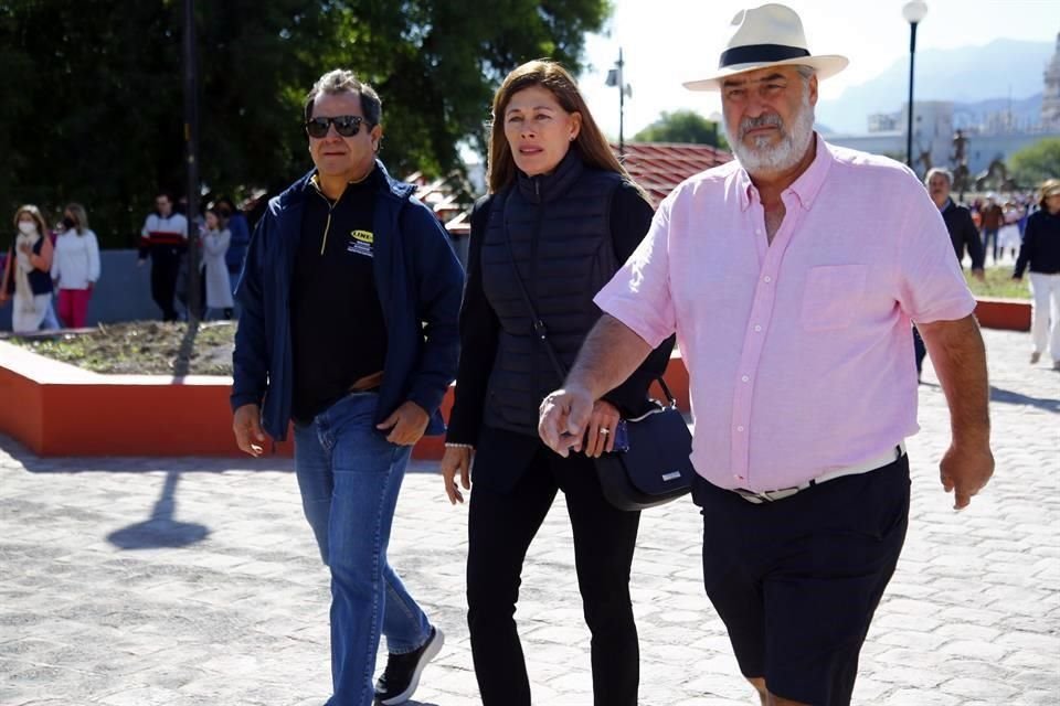 Rebeca Clouthier asistió a la Macroplaza.