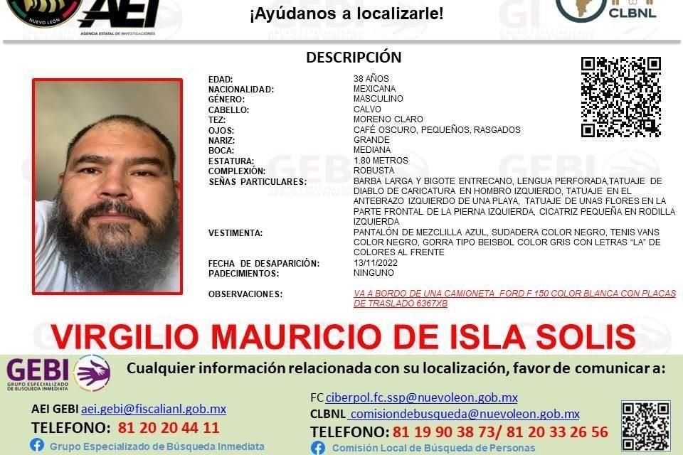 Virgilio Mauricio de Isla Solís.