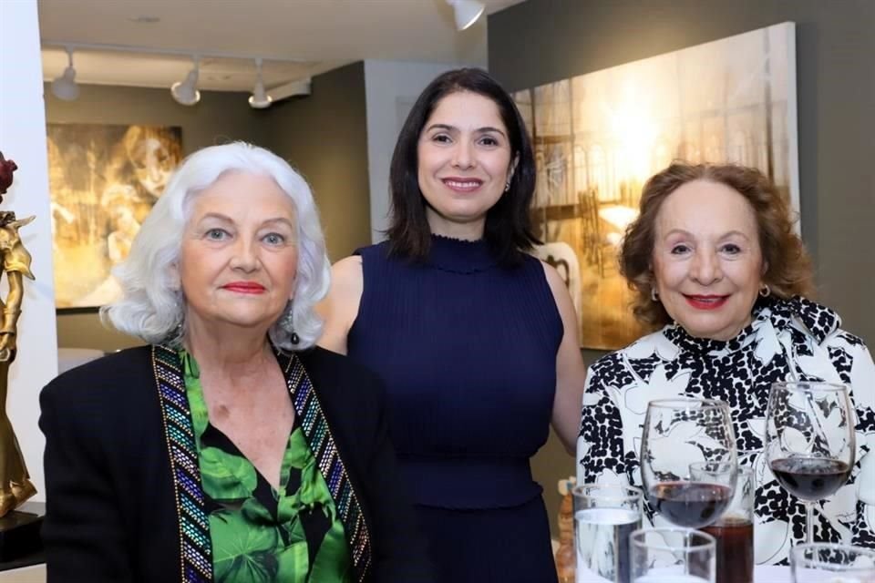 Verónica Domínguez Zambrano, Mónica Díaz de Zambrano y Aurora Cantú de Cagnasso