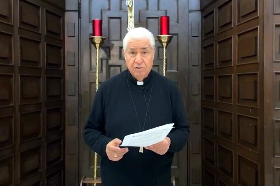 En un mensaje difundido en redes sociales, el Arzobispo de Monterrey llamó a parar el consumo de drogas.