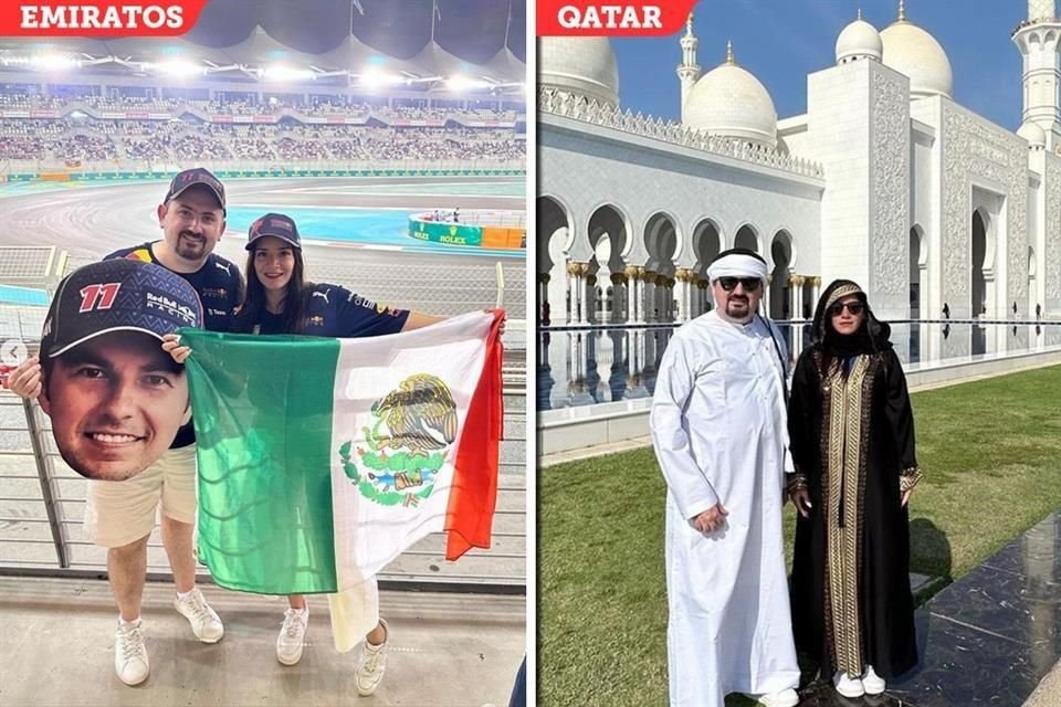 El Magistrado nuevoleonés Roberto Rodríguez Garza y su pareja acudieron el fin de semana al GP de Abu Dhabi de Fórmula 1 y ayer viajaron a Doha, Qatar, donde se realiza el Mundial de Futbol.