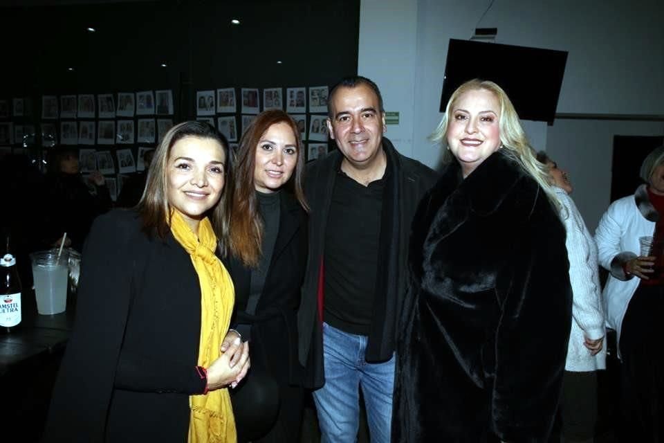 Elba Elizondo, Martha Maldonado, Alejandro Zamora y Eldy Carlos