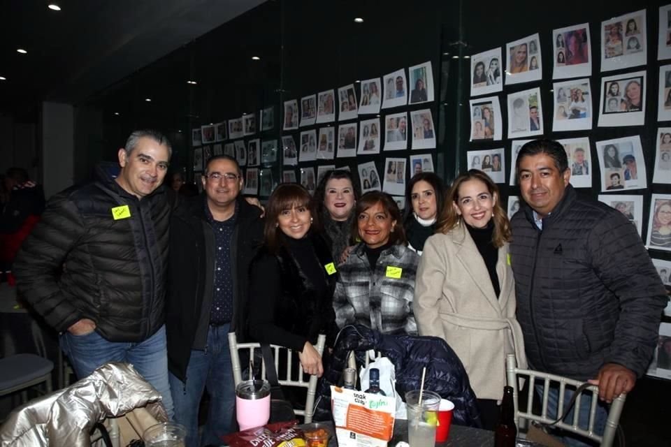 Lauro Treviño, Héctor Ude, Lili Osio, Yadira Jamesson, Mónica Marines, Amanda Campos, Yuyi Cantú y Sergio Castillo