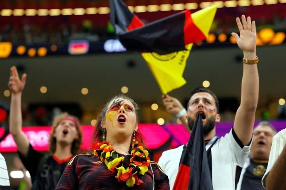 El público germano también se hizo presente en la fiesta mundialista.