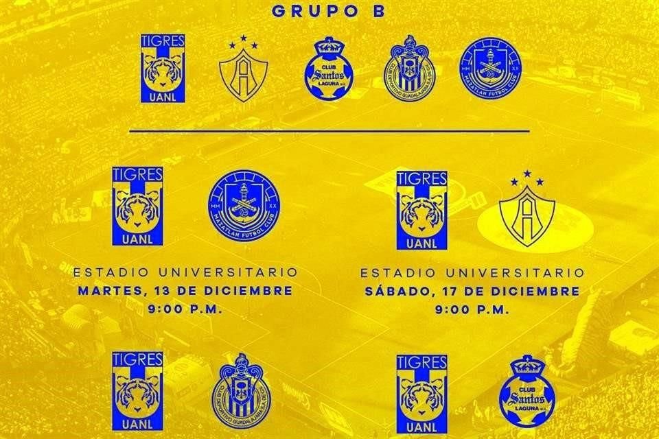Los Tigres participarán en el torneo de preparación que se jugará en el Uni del 13 al 27 de diciembre.