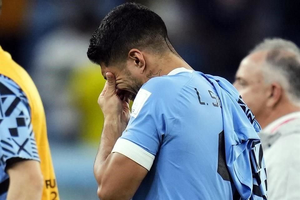 La eliminación provocó el llanto de varios futbolistas<br>uruguayos, entre ellos el experimentado Luis Suárez, quien<br>disputaba su cuarta y última Copa del Mundo.