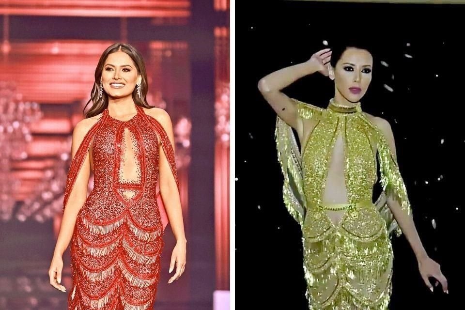 Usuarios de redes señalan que el vestido que portó Andrea Meza, la noche que ganó Miss Universo, se semeja a uno de la firma La Baourjoisie