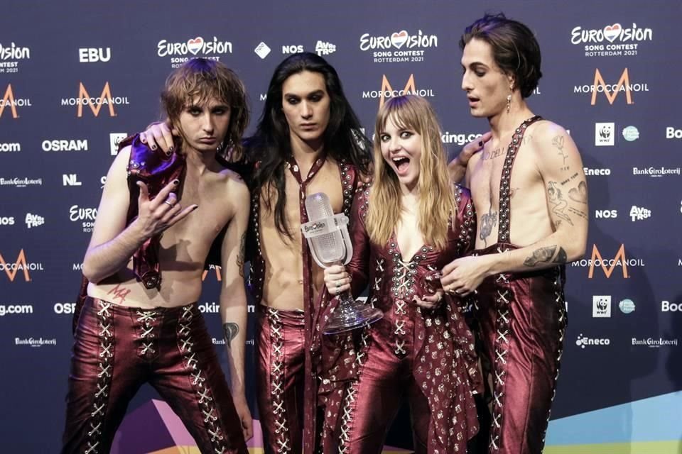 La banda de rock italiana Maneskin ganó el primer lugar en el Festival de la Canción de Eurovisión; acusan a vocalista de haberse drogado.