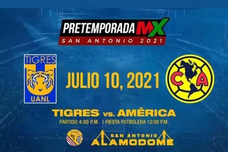 Los felinos enfrentarán al América en el Alamodome el 10 de julio.