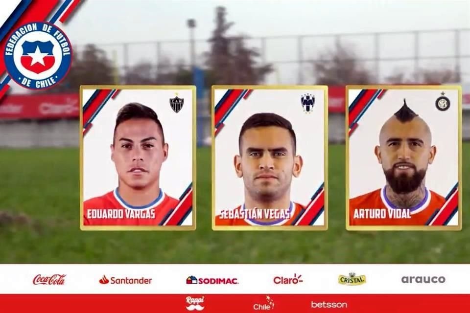 Sebastián Vegas comparte convocatoria con el ex felino Eduardo Vargas y Arturo Vidal.