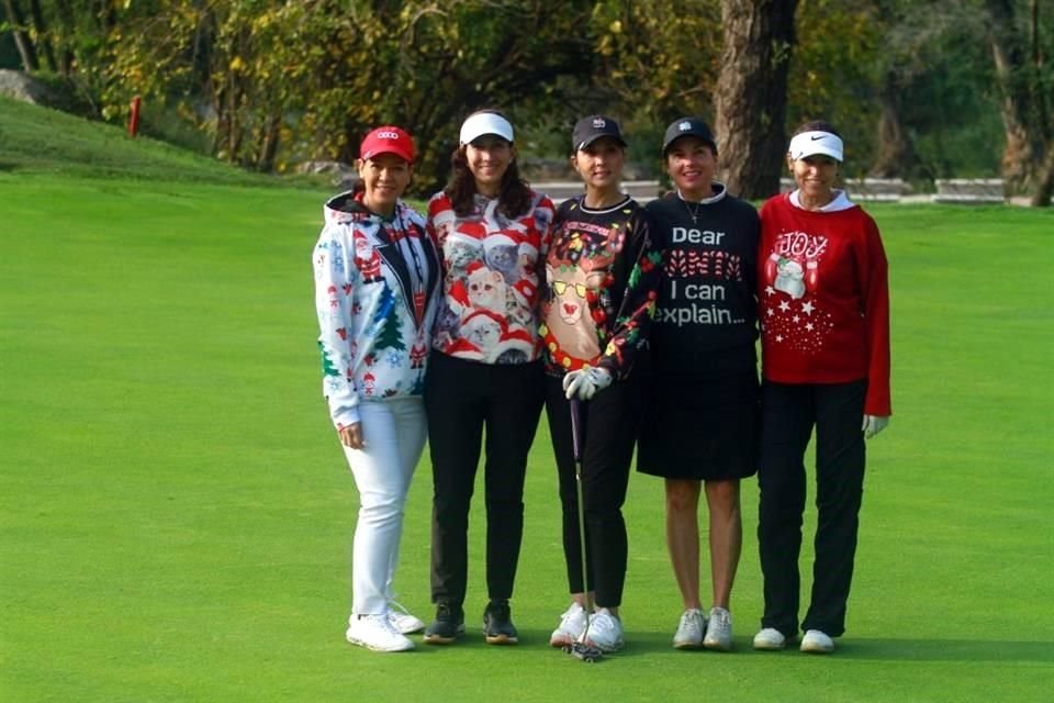 Rosy Ojeda, Rosalba Gutiérrez, Karina Montemayor, Jéssica Dávila y Laura Concha Villarreal de Escobar