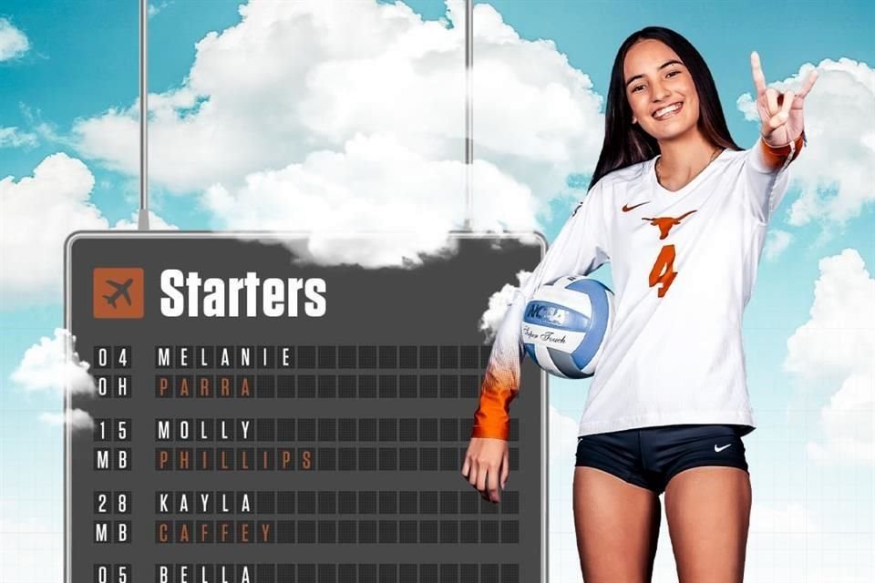 Melanie Parra juega para la Universidad de Texas.