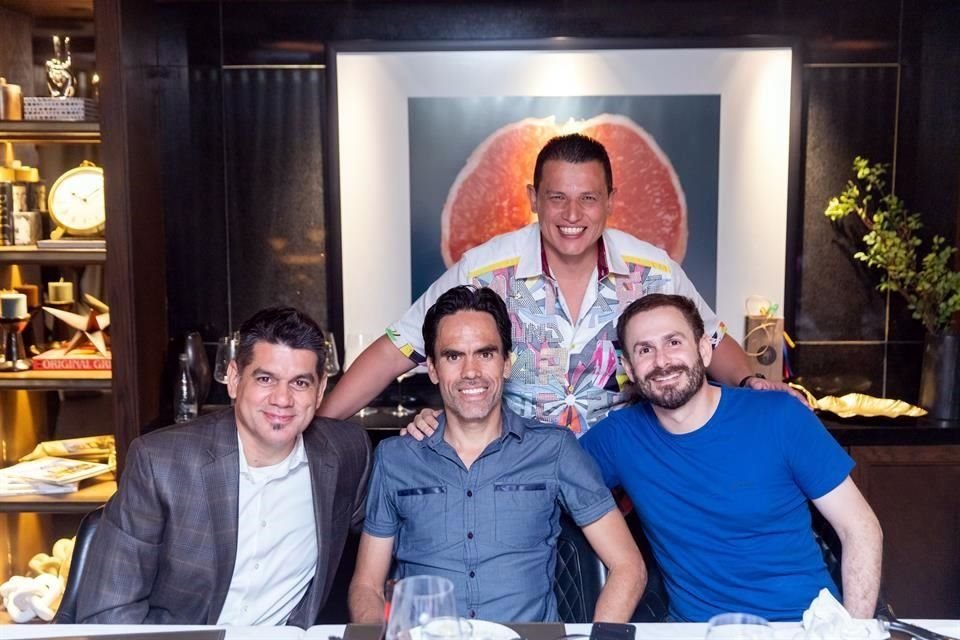 Chuy Rocha, Jorge Martínez, Paco Serrano y Jerry García