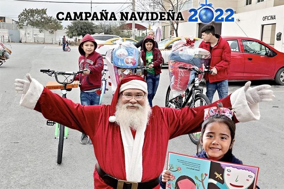 Niñas y niños de La Alianza recibieron los regalos que los lectores de EL NORTE donaron a la Campaña Navideña 2022.