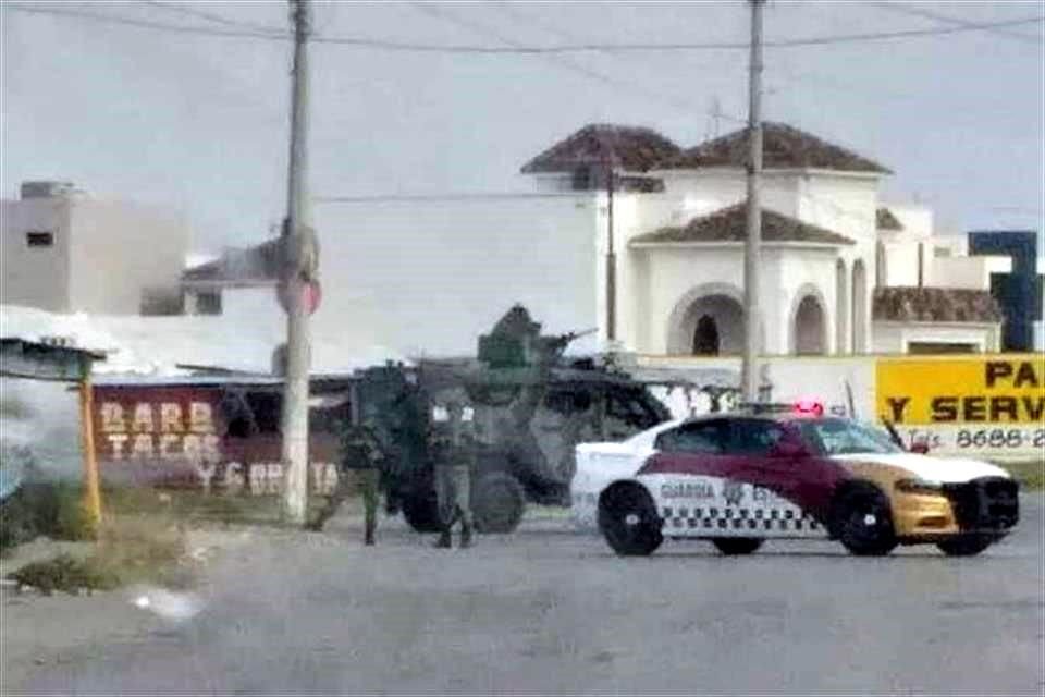 Enfrentamientos a balazos y persecuciones se registraron la mañana de este 1 de enero en la zona surponiente de Matamoros.