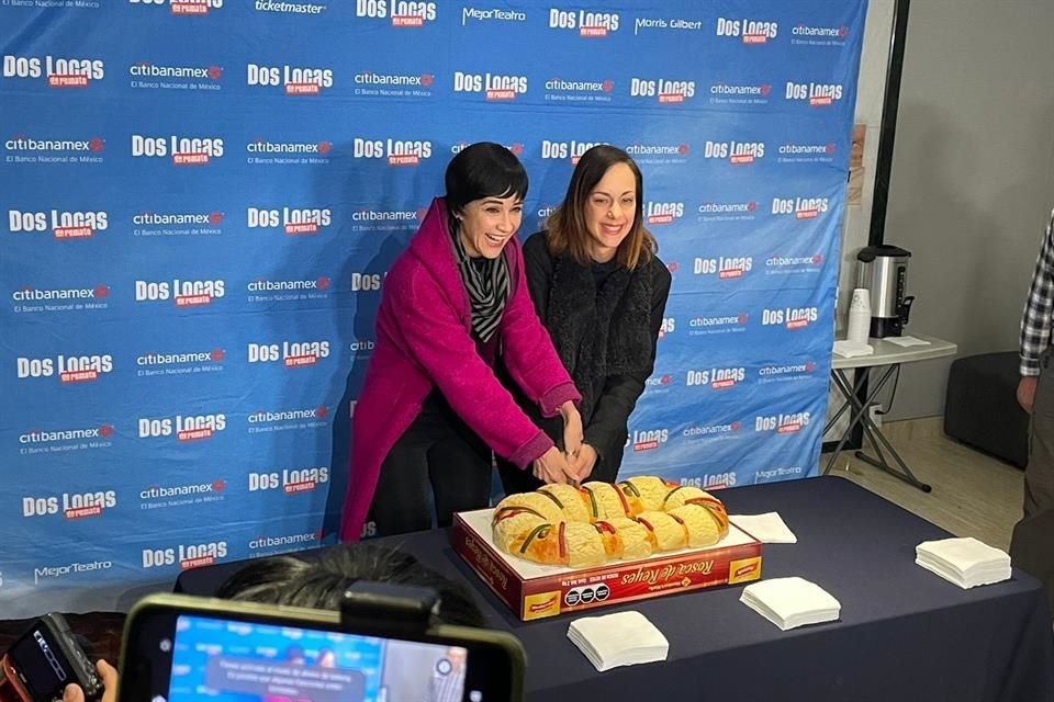 Susana Zabaleta y Gabriela de la Garza gozaron de la Rosca de Reyes previo al inicio de su nueva temporada en 'Dos Locas de Remate'.