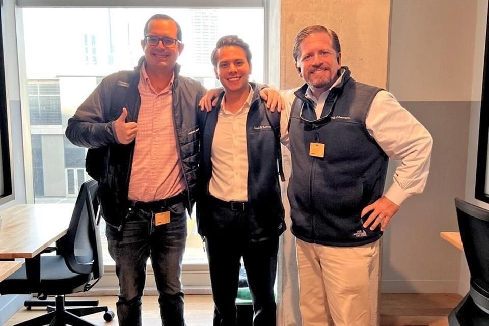 Sergio García del Bosque, Socio Director, Alejandro Montemayor, Vicepresidente y Director de la oficina de Monterrey y Brett Carmel, Cofundador y Socio Director Senior.