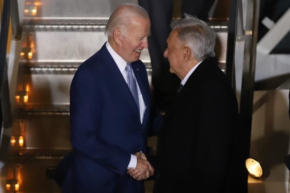 Joe Biden, Presidente de EU, llegó a México para gira de trabajo que incluye su participación en la Cumbre de Líderes de América del Norte.