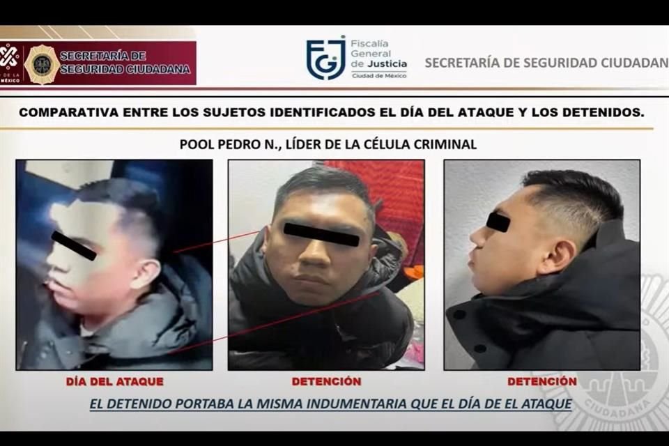 Pool Pedro N., líder de la célula criminal.