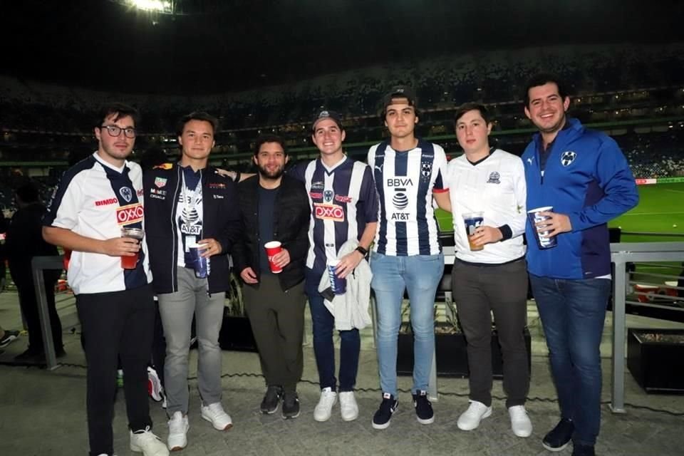 René Martínez, Mario Perales, Andrés González, Andrés Elizondo, Jorge Gutiérrez, Pablo Martínez y Fernando Elizondo