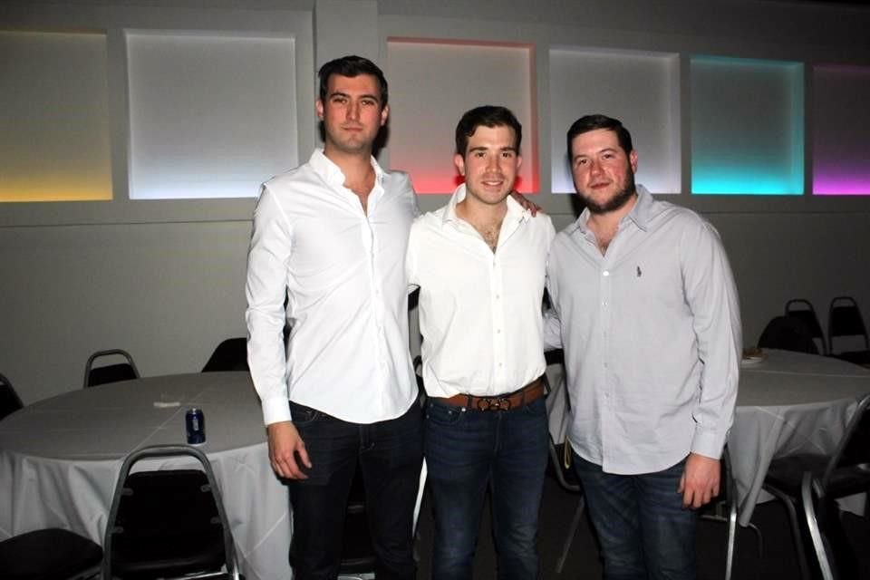 Nando Hinojosa, Gerardo Lozano y Federico Odriozola