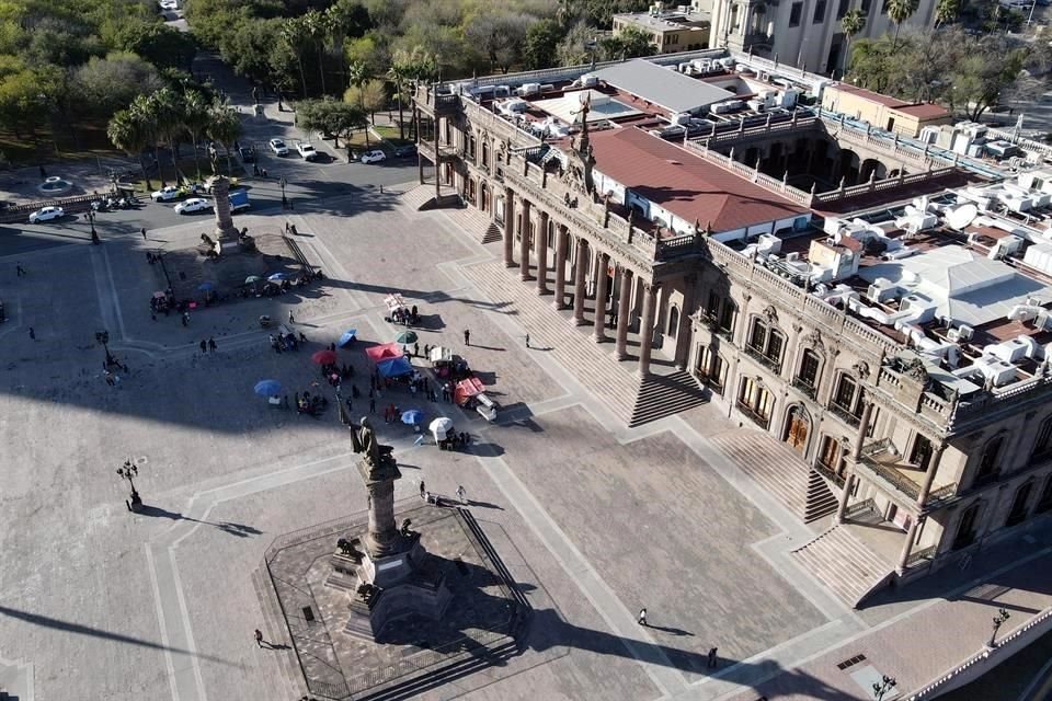 Alrededor de 50 puesteros estuvieron en la protesta.