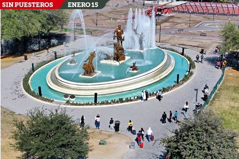 Una semana después, tras los operativos del Estado y el Municipio de Monterrey, el andador de 'El Neptuno' lucía limpio de oferentes.