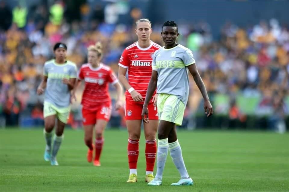 Las acciones del duelo entre Tigres Femenil y Bayern Múnich Femenino.