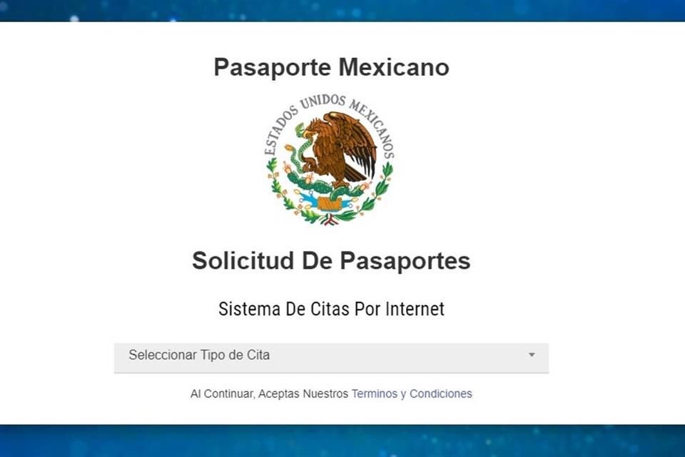 Página apócrifa de pasaportes.