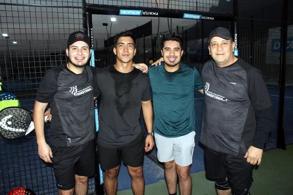 César Álvarez, Hugo Marines, Daniel García y César Álvarez Gutiérrez