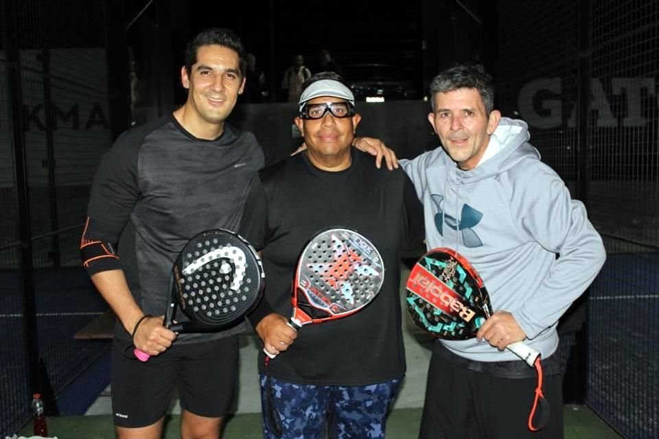 Óscar Sánchez, Gabriel Flores y Paco Vela