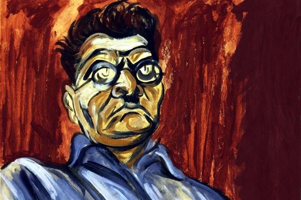 Autorretrato de Orozco fechado en 1940.