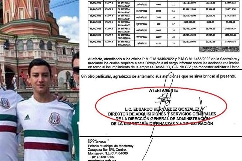 Eduardo Hernández firmaba como 'Lic.' pese a que no cuenta con título profesional.