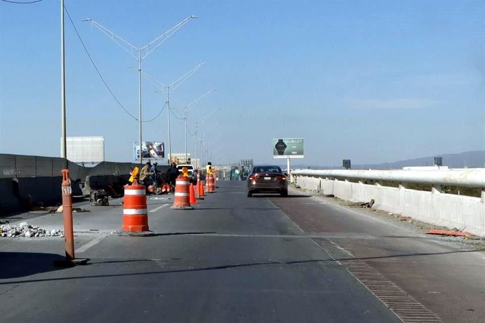 Los carriles que se verán afectados son los que conectan la Caseta de Cobro Guadalupe hacia el Aeropuerto.