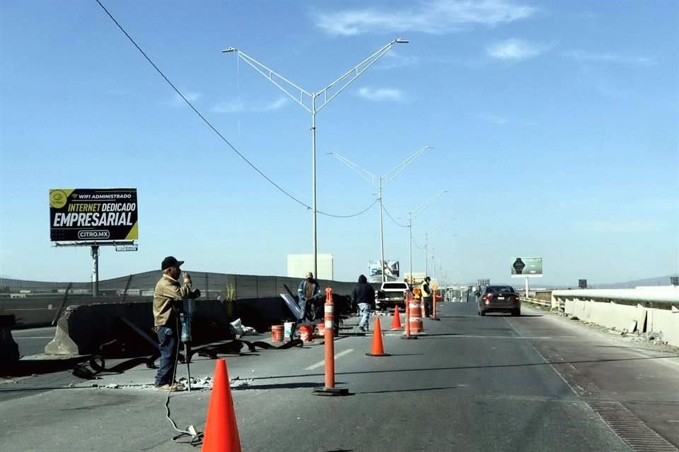 Los carriles que se verán afectados son los que conectan la Caseta de Cobro Guadalupe hacia el Aeropuerto.