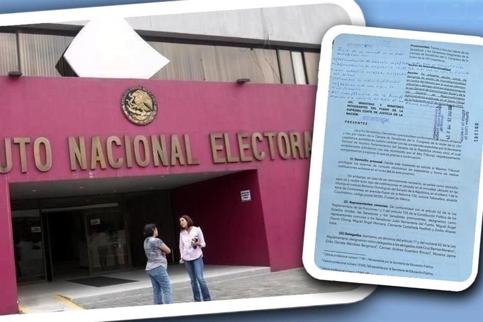 Diputados y senadores de Oposición presentaron 2 acciones de inconstitucionalidad contra primer paquete del 'Plan B' de reforma electoral.