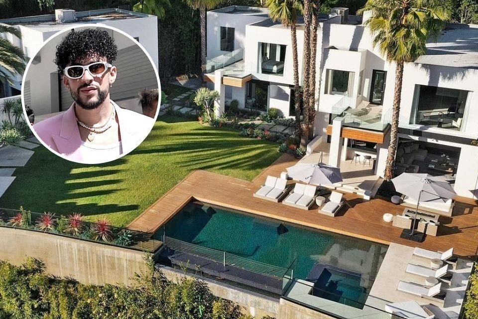 Bad Bunny ahora es dueño de una residencia en Hollywood Hills, valuada en 8.8 millones de dólares.