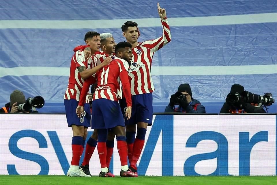 Álvaro Morata marcó por los colchoneros.