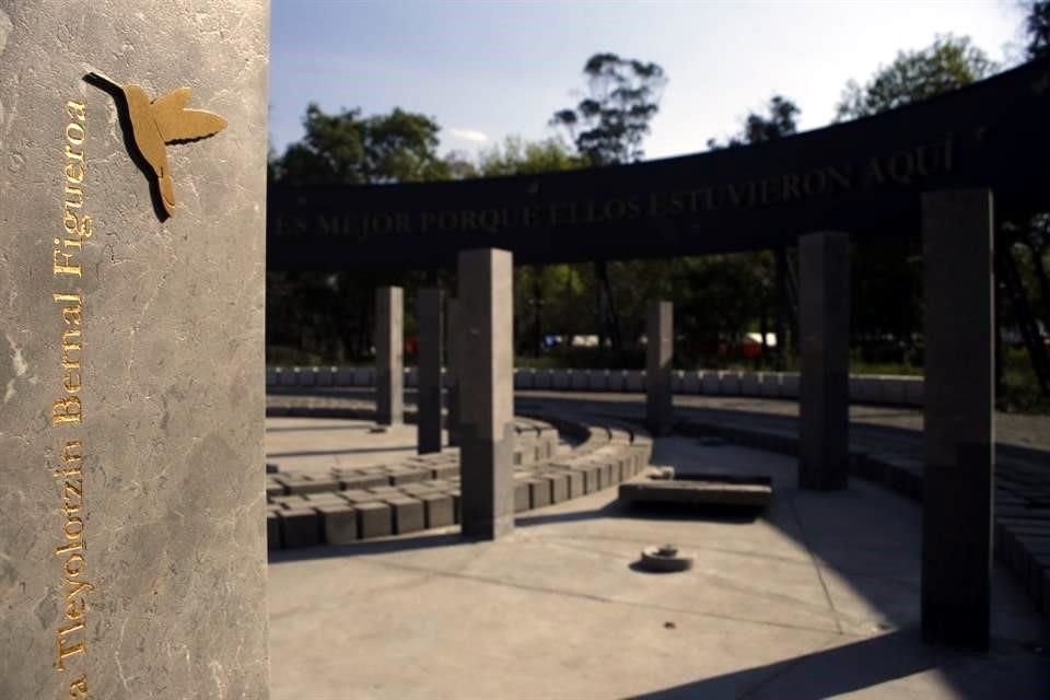 El Memorial Colegio Rébsamen 19S, ubicado en la Alameda Sur, será finalmente inaugurado el 2 de febrero.