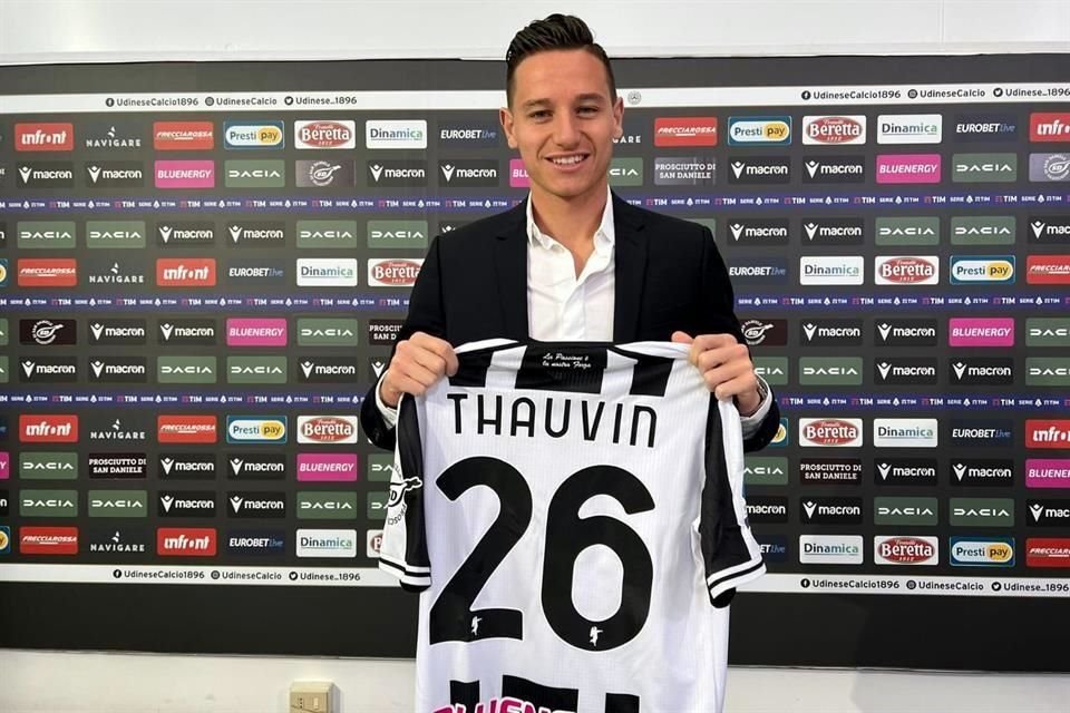 El ex jugador de Tigres, Florian Thauvin, fue presentado por el Udinese de Italia.