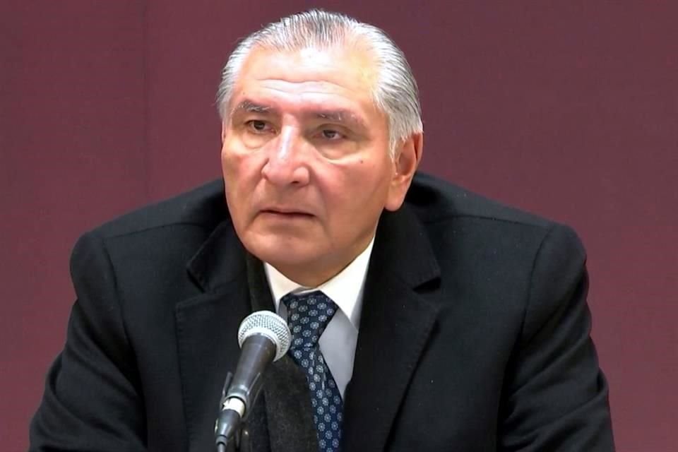 El titular de Segob acudió de gira a Tlaxcala.