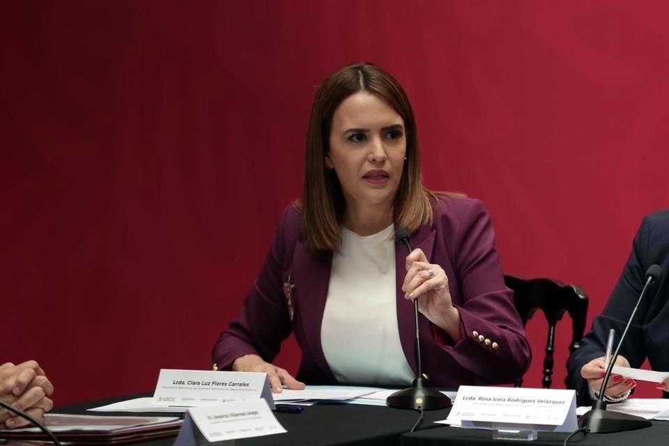 Clara Luz Flores, actual titular del Secretariado Ejecutivo del Sistema Nacional de Seguridad Pública.