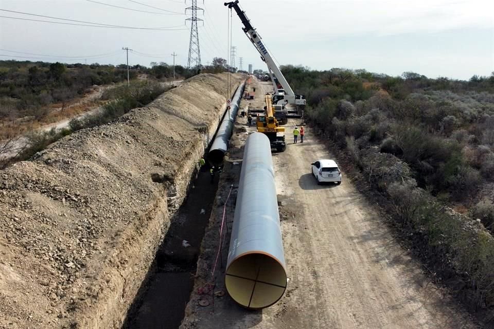 De acuerdo con el más reciente informe, la obra del acueducto El Cuchillo 2 cuenta ya con al menos el 23 por ciento del total de tubería instalada.