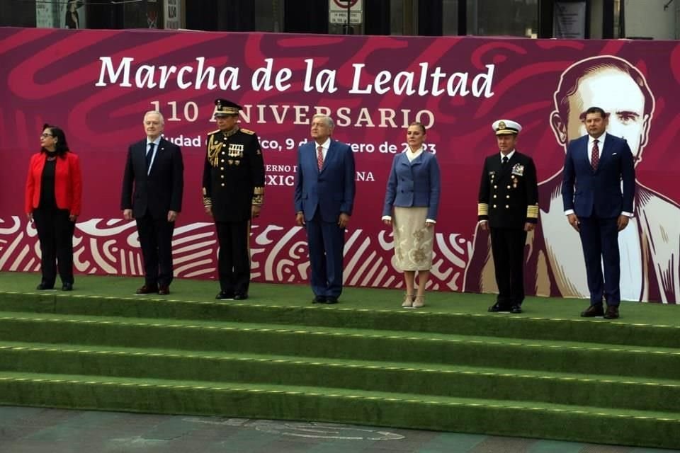 El Gobierno federal recordó con una representación este pasaje de la historia, con militares ataviados como personajes de la época.